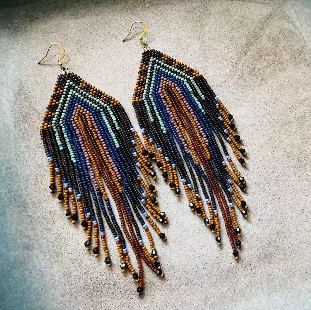 Surf Drop Earring, Gold