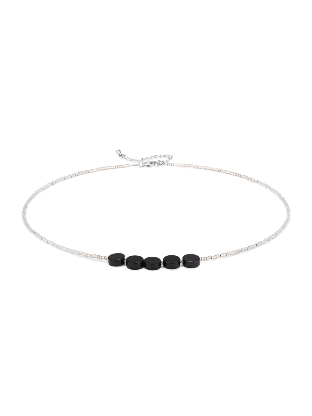 Stardust Prelude Necklace（Matte Black Onyx） - Image 3