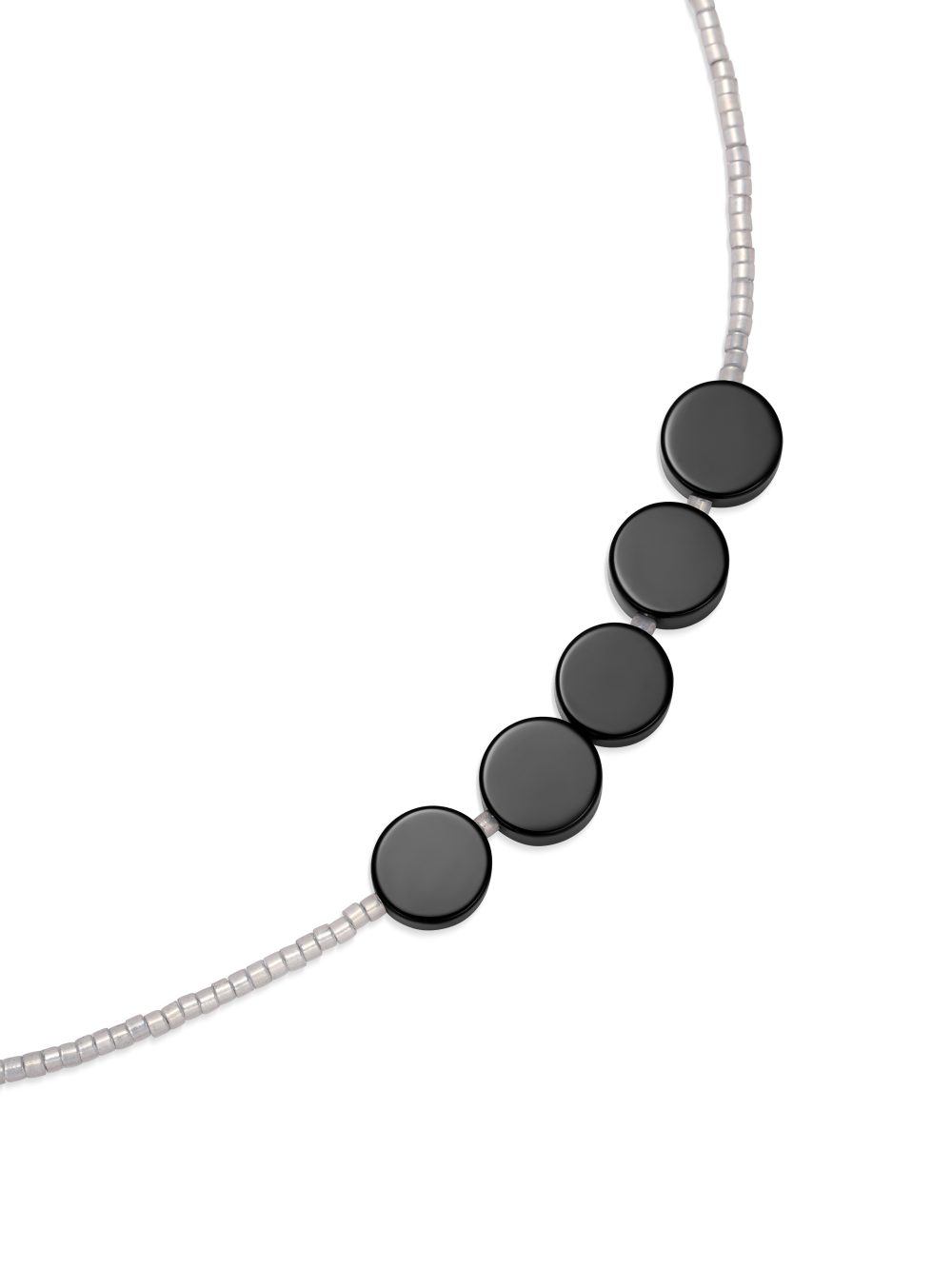 Stardust Prelude Necklace（Matte Black Onyx） - Image 2
